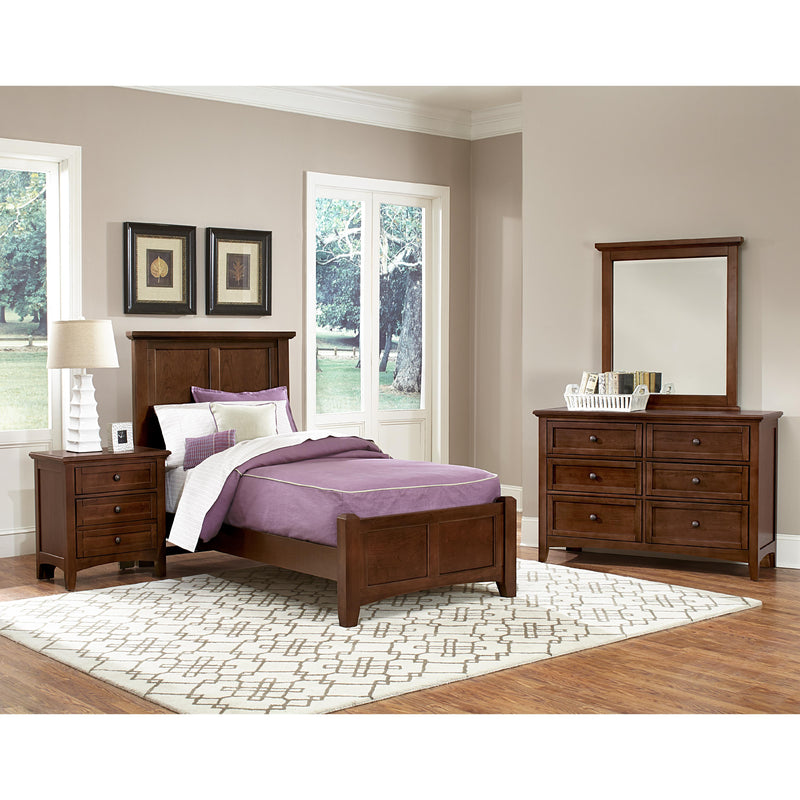 Vaughan-Bassett Bonanza BB28 Twin Mansion Bed - Cherry IMAGE 3