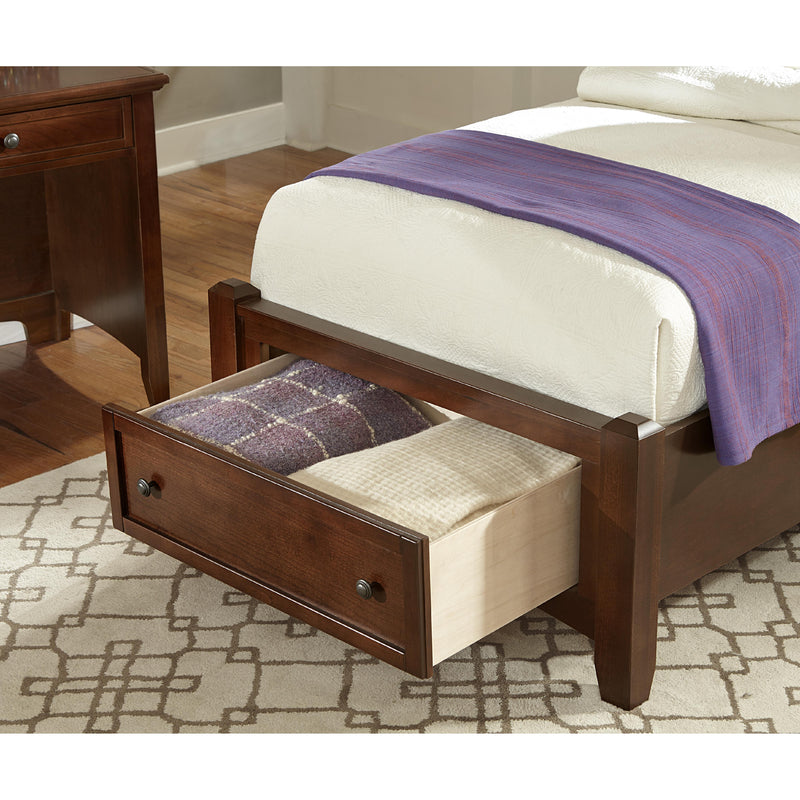 Vaughan-Bassett Bonanza BB28 Twin Mansion Storage Bed - Cherry IMAGE 4