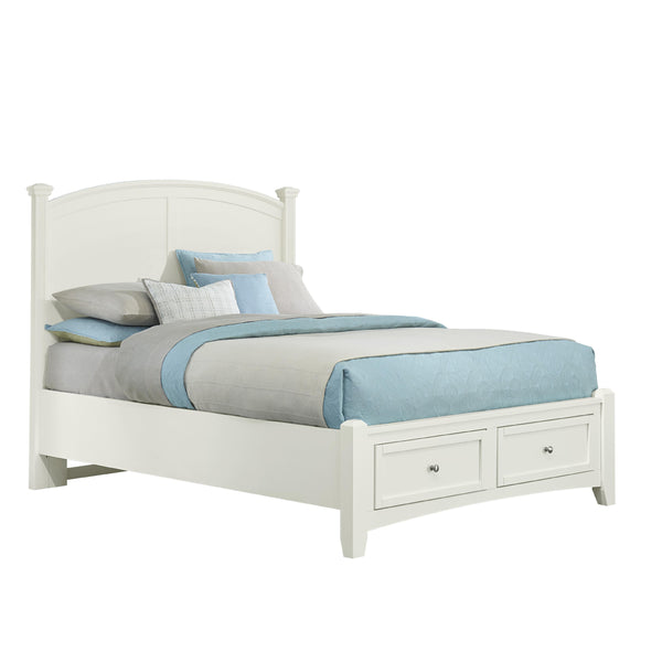 Vaughan-Bassett Bonanza BB29 Queen Poster Storage Bed - White IMAGE 1