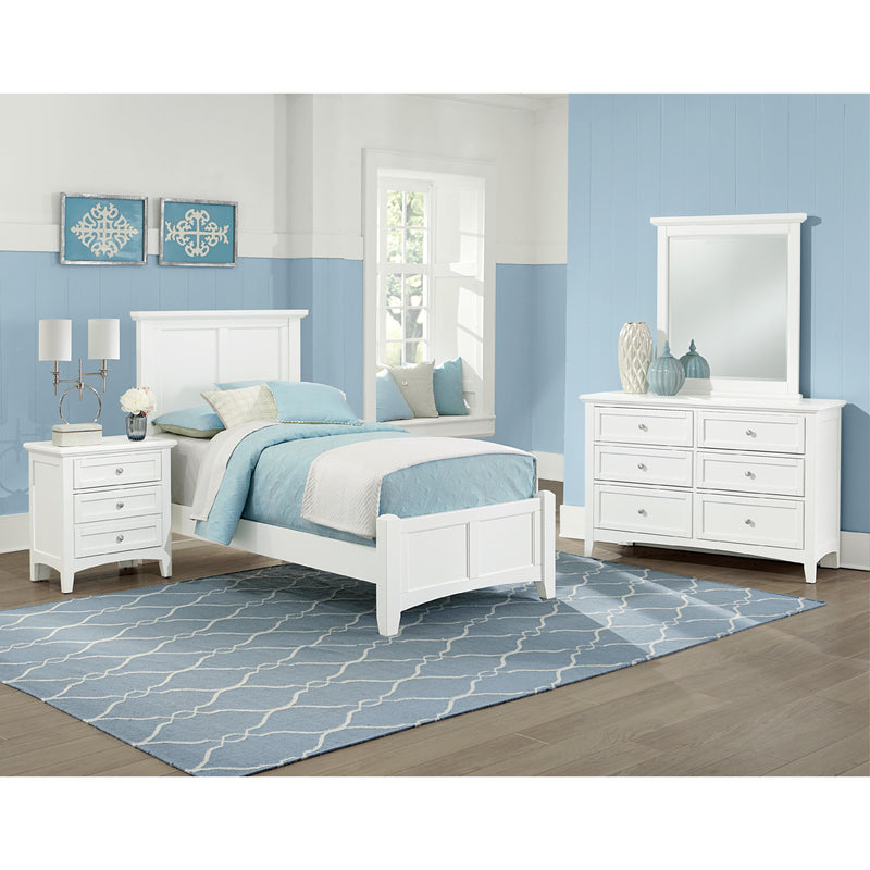 Vaughan-Bassett Bonanza BB29 Twin Mansion Bed - White IMAGE 2