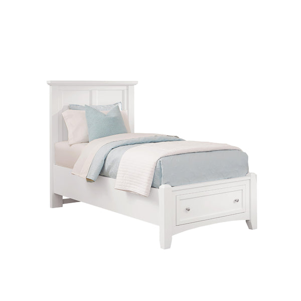 Vaughan-Bassett Bonanza BB29 Twin Mansion Storage Bed - White IMAGE 1