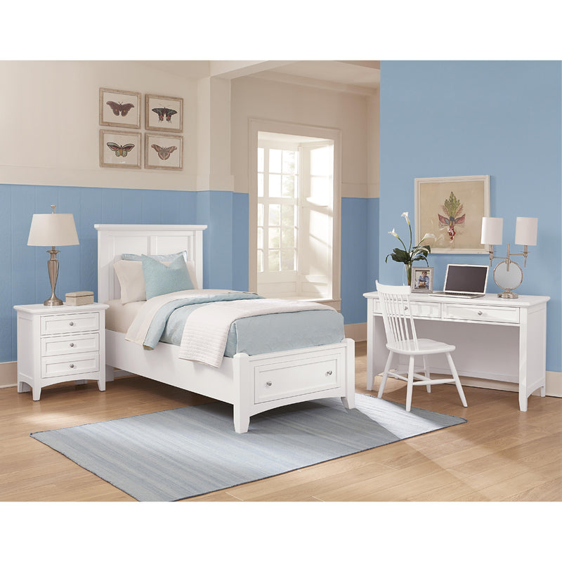 Vaughan-Bassett Bonanza BB29 Twin Mansion Storage Bed - White IMAGE 3