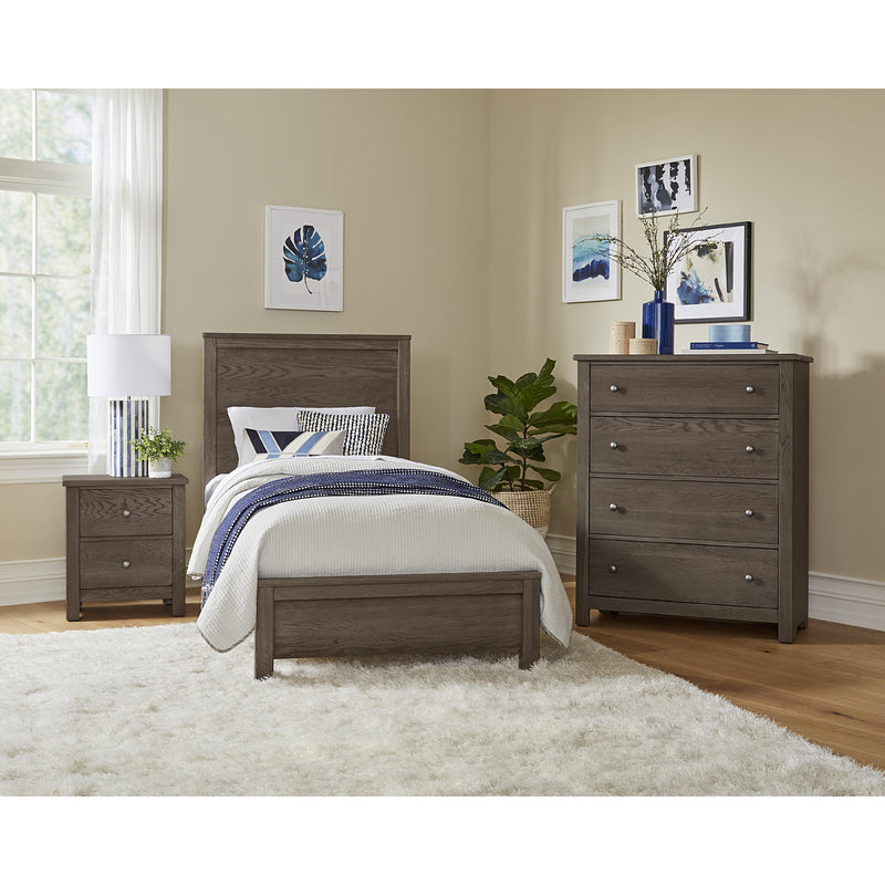 Vaughan-Bassett Fundamentals 11 Twin Bed - Grey IMAGE 2