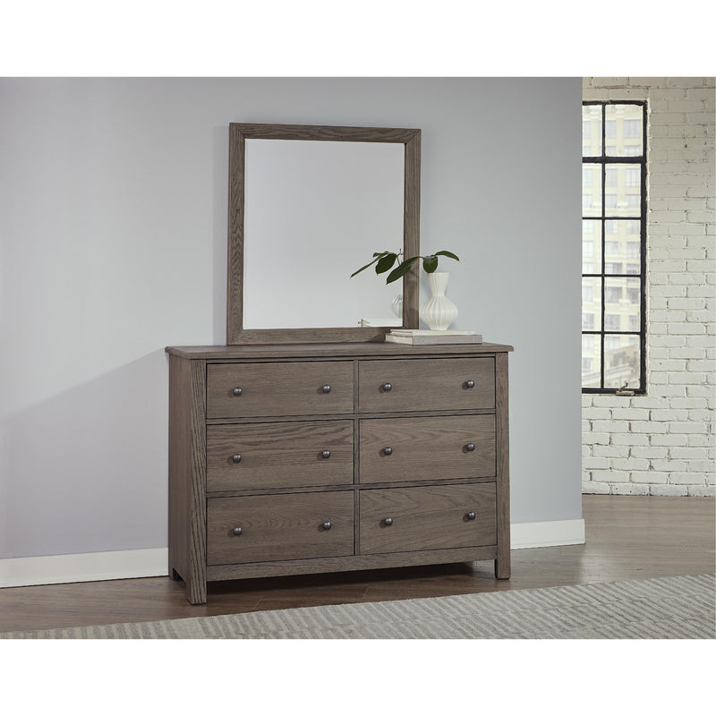 Vaughan-Bassett Fundamentals 11-002 6 Drawer Dresser - Grey IMAGE 2