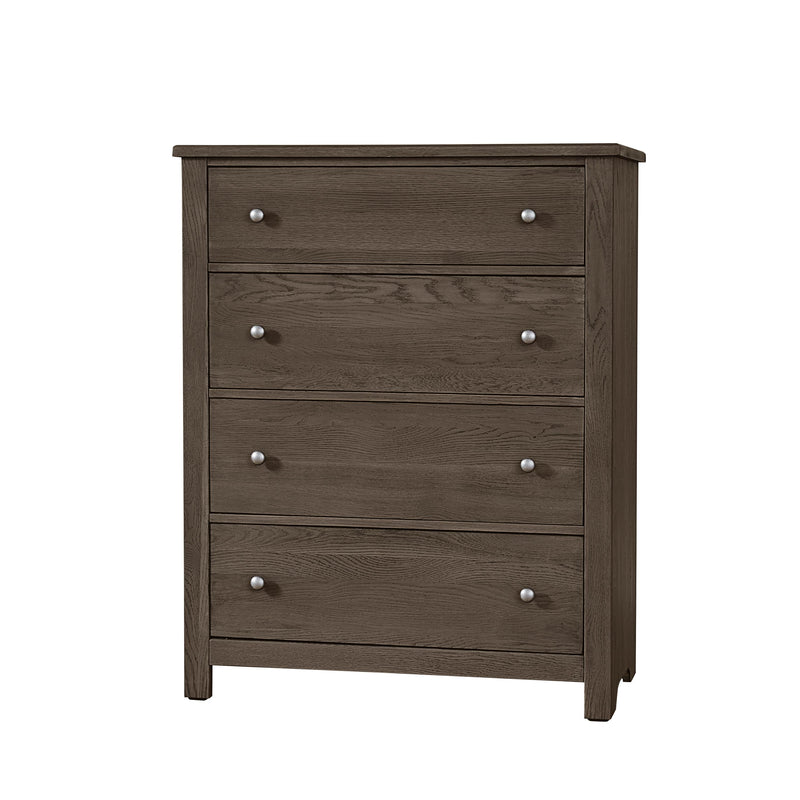 Vaughan-Bassett Fundamentals 11-114 4 Drawer Chest - Grey IMAGE 1