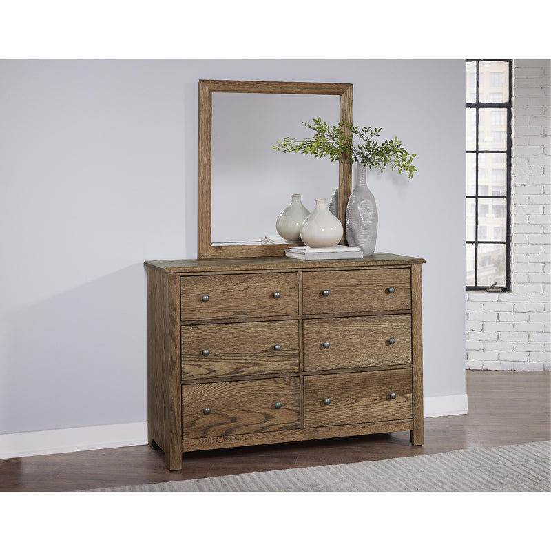 Vaughan-Bassett Fundamentals 12-002 6 Drawer Dresser - Natural IMAGE 3