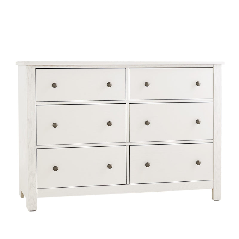 Vaughan-Bassett Fundamentals 16-002 6 Drawer Dresser - White IMAGE 1