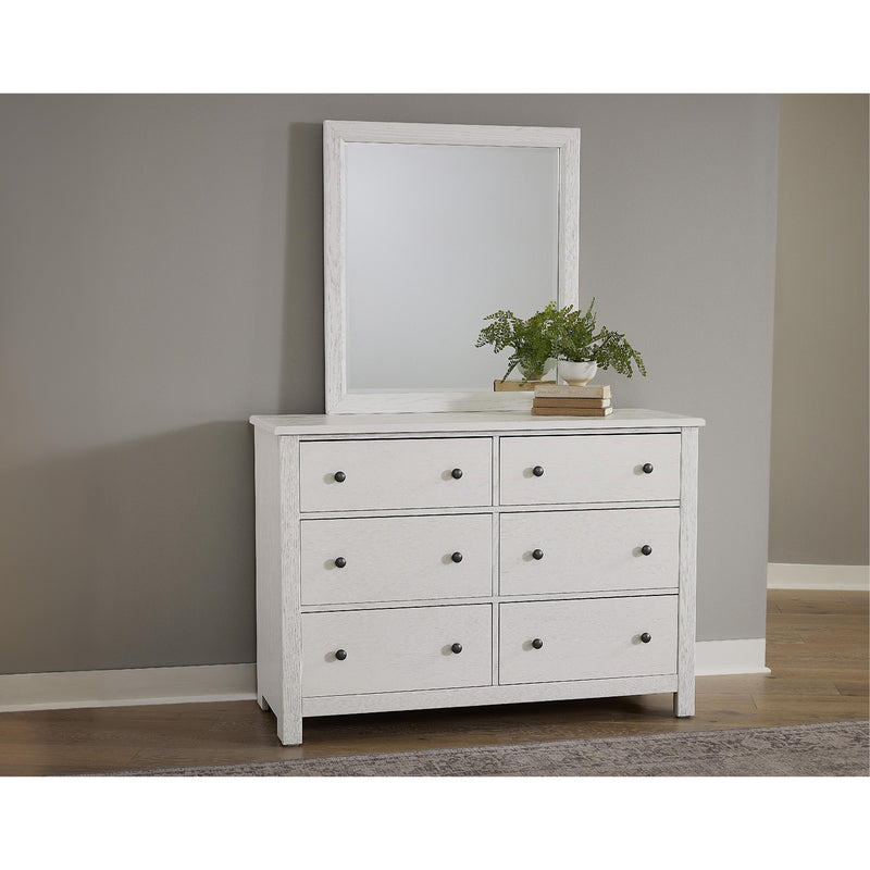 Vaughan-Bassett Fundamentals 16-002 6 Drawer Dresser - White IMAGE 3