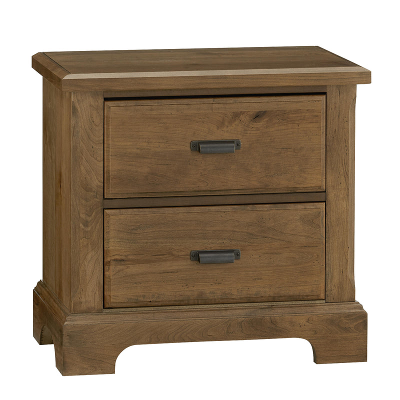 Vaughan-Bassett Lancaster County 815-227 2 Drawer Nightstand - Amish Cherry IMAGE 1