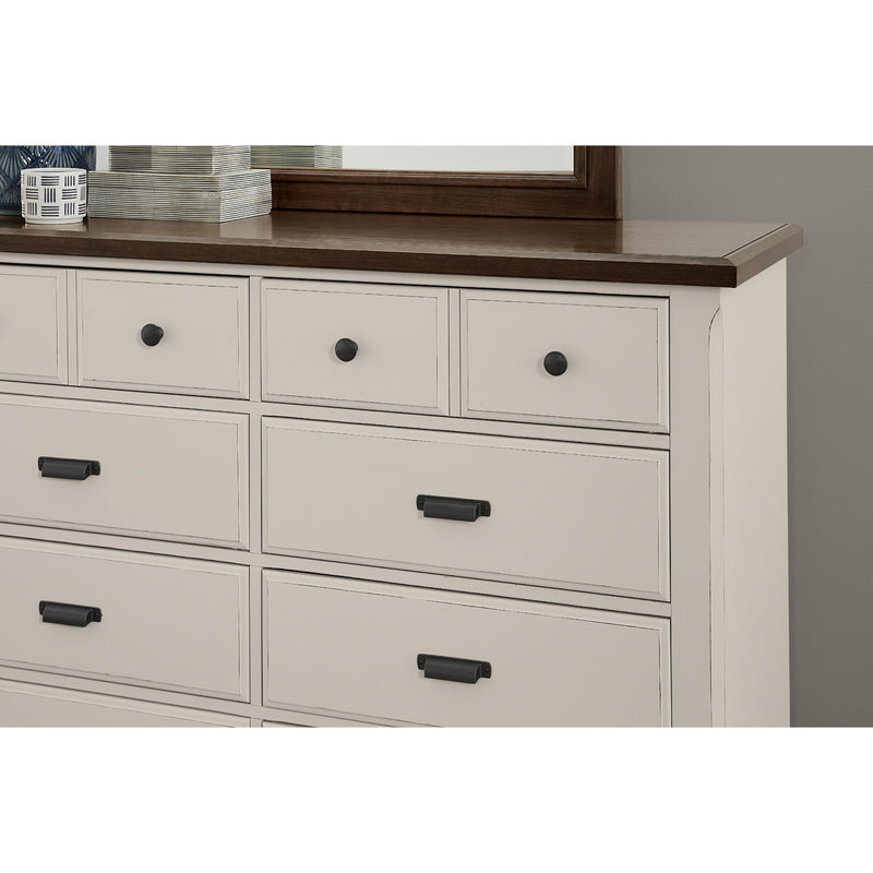 Vaughan-Bassett Lancaster County 817-003 Two-Tone 8 Drawer Dresser - Amish Walnut IMAGE 4