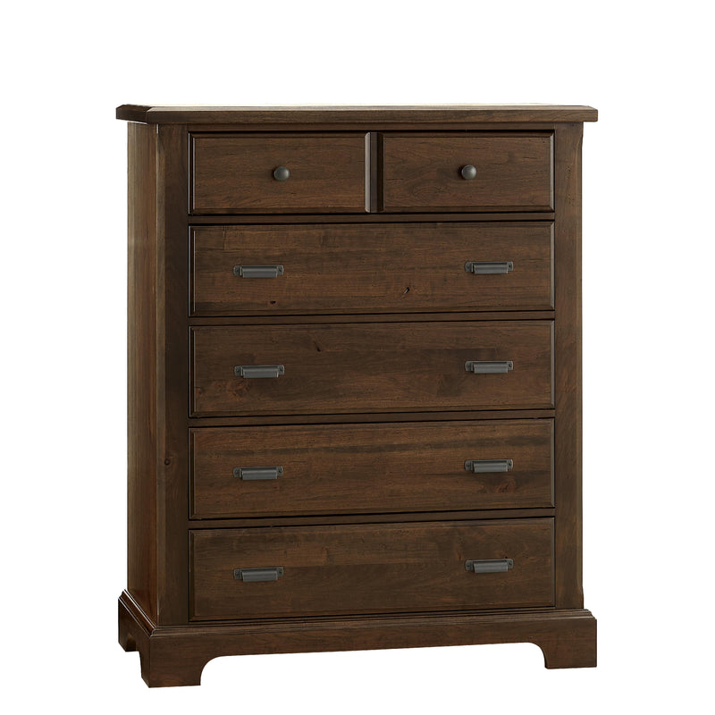 Vaughan-Bassett Lancaster County 817-115 5 Drawer Chest - Amish Walnut IMAGE 1