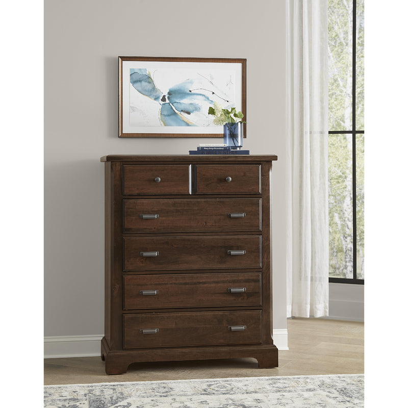 Vaughan-Bassett Lancaster County 817-115 5 Drawer Chest - Amish Walnut IMAGE 2