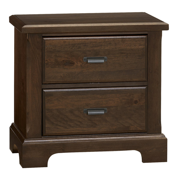 Vaughan-Bassett Lancaster County 817-227 2 Drawer Nightstand - Amish Walnut IMAGE 1