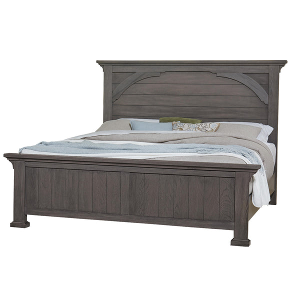 Vaughan-Bassett Vista 772 King Mansion Bed - Grey Oak IMAGE 1