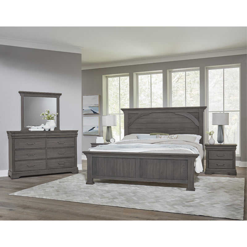 Vaughan-Bassett Vista 772 Queen Mansion Bed - Grey Oak IMAGE 3