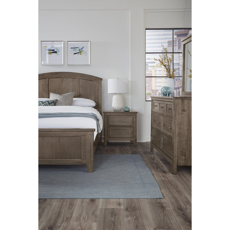 Vaughan-Bassett Woodbridge 820 King Arch Bed with Storage Footboard - Dark Cashmere IMAGE 3