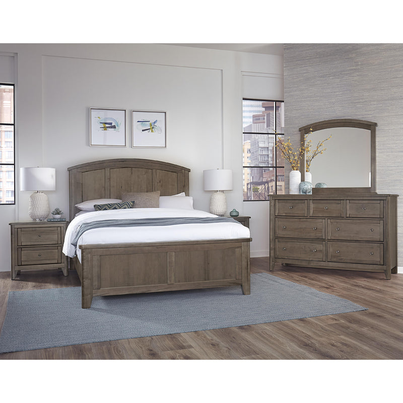 Vaughan-Bassett Woodbridge 820 Queen Arch Bed - Dark Cashmere IMAGE 2