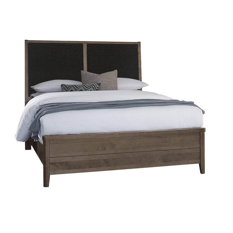 Vaughan-Bassett Woodbridge 821 King Upholstered Bed with Black Fabric - Shadow Grey IMAGE 1