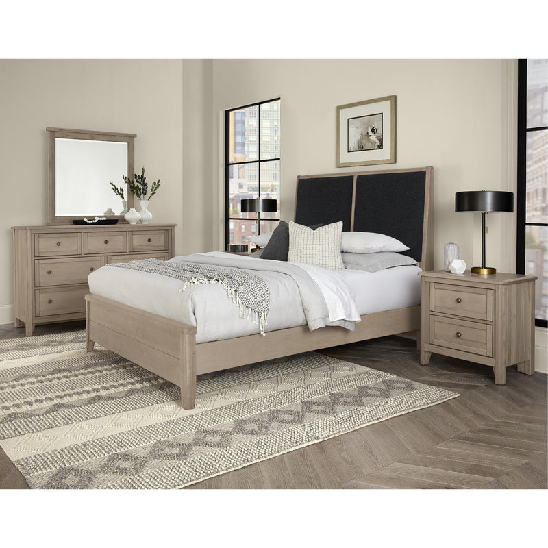 Vaughan-Bassett Woodbridge 821 King Upholstered Bed with Black Fabric - Shadow Grey IMAGE 3