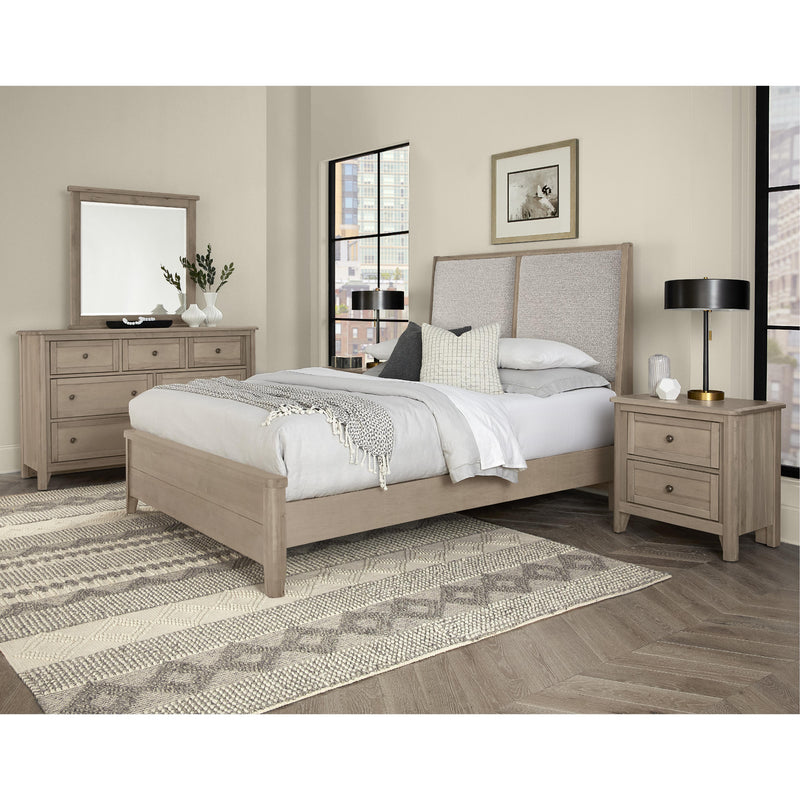 Vaughan-Bassett Woodbridge 821 Queen Upholstered Bed with Grey Fabric - Shadow Grey IMAGE 3