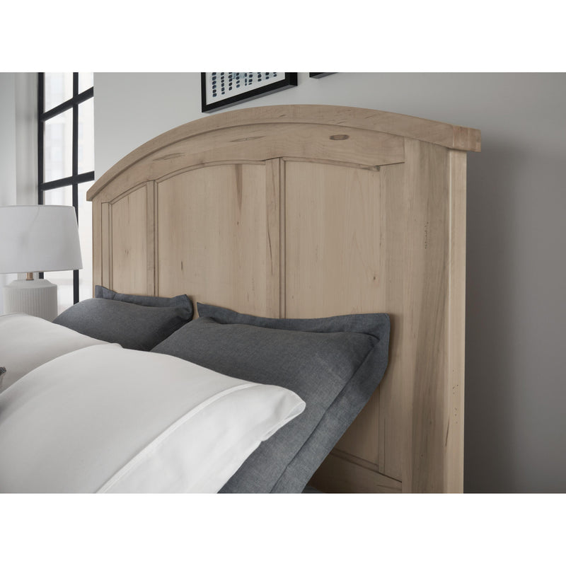 Vaughan-Bassett Woodbridge 822 King Arch Bed with Storage Footboard - Clear Maple IMAGE 3