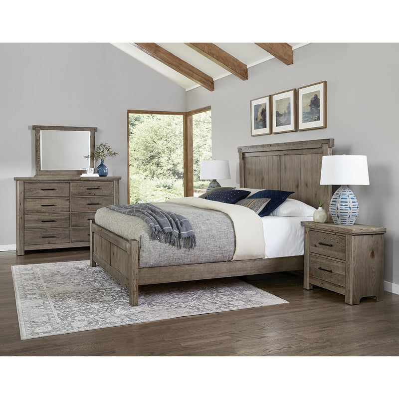 Vaughan-Bassett Yellowstone 780 King American Dovetail Bed with MS2 - Dapple Grey IMAGE 2