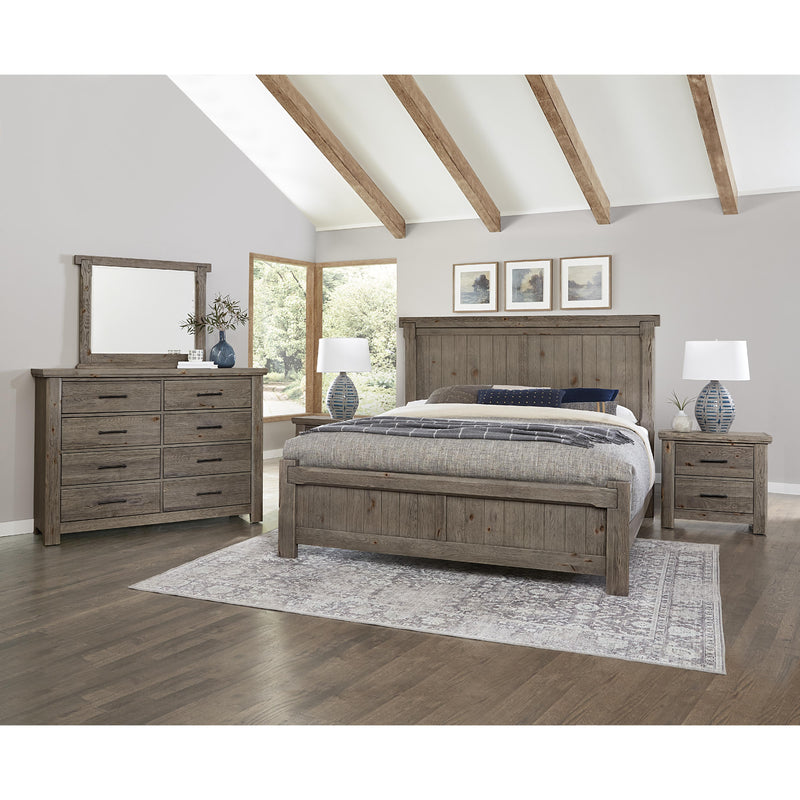 Vaughan-Bassett Yellowstone 780 King American Dovetail Bed with MS2 - Dapple Grey IMAGE 3