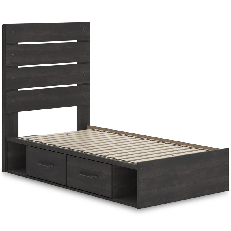 Signature Design by Ashley Hollivern Twin Panel Bed with Storage PCB2108-53/PCB2108-150/B100-11 IMAGE 6