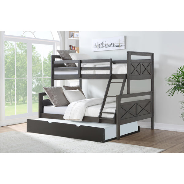 Donco Trading Company Kids Beds Bunk Bed 0518-TFRG_503-BK IMAGE 1