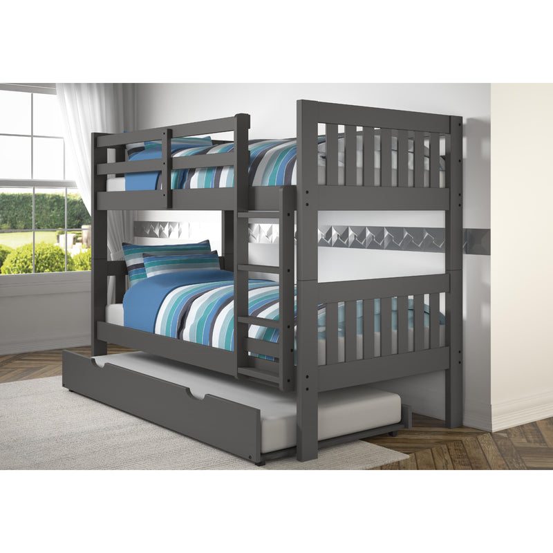 Donco Trading Company Kids Beds Bunk Bed 1010-3TTDG_503-DG IMAGE 1