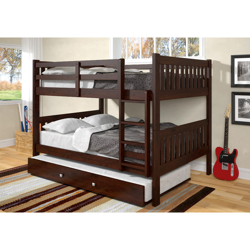 Donco Trading Company Kids Beds Bunk Bed 1015-3FFCP_503-CP IMAGE 1