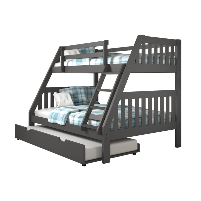 Donco Trading Company Kids Beds Bunk Bed 1018-3TFDG_503-DG IMAGE 2