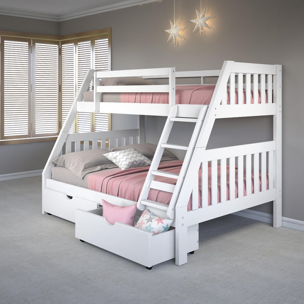 Donco Trading Company Kids Beds Bunk Bed 1018-3TFW_505-W IMAGE 1