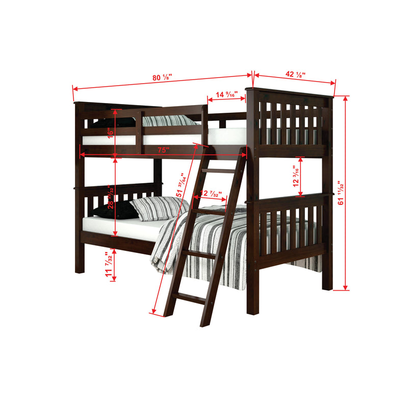 Donco Trading Company Kids Beds Bunk Bed 120-1-TTCP IMAGE 3