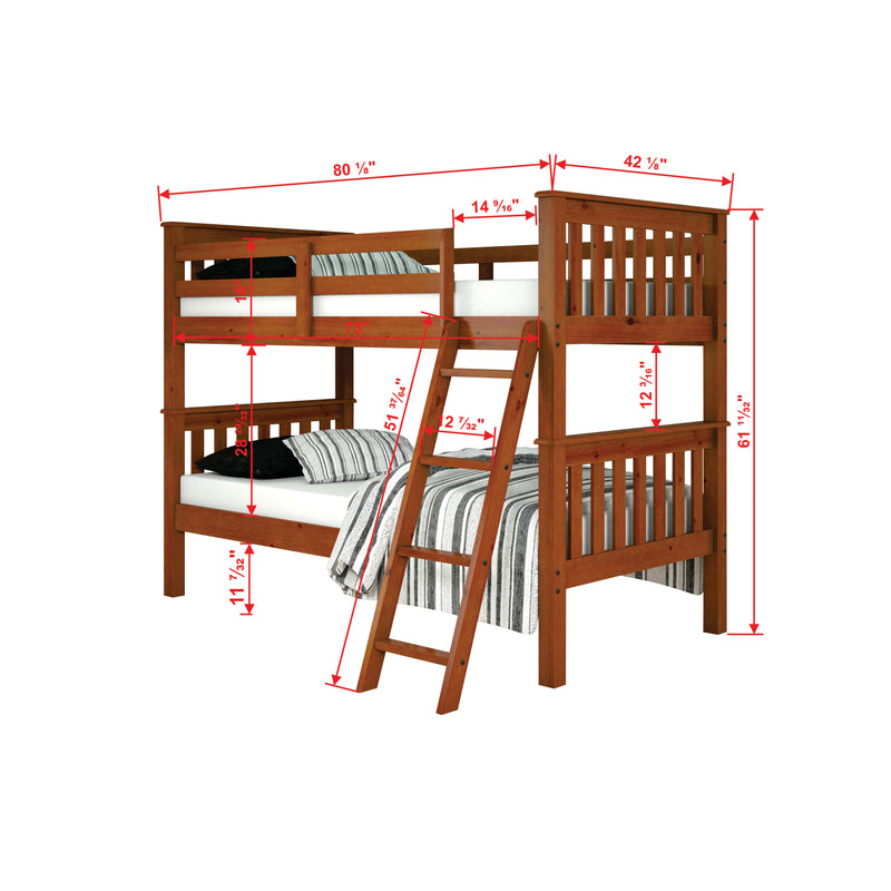 Donco Trading Company Kids Beds Bunk Bed 120-1-TTE_TT IMAGE 3