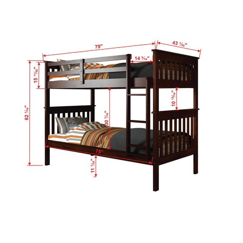 Donco Trading Company Kids Beds Bunk Bed 120-3-TTCP IMAGE 3