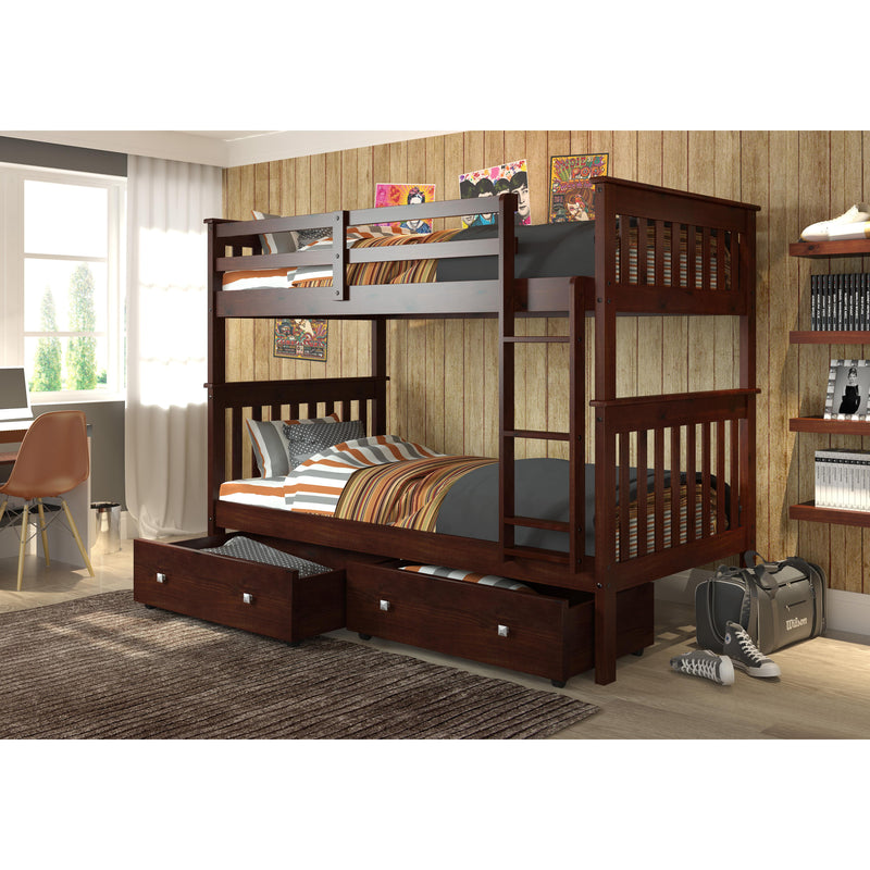 Donco Trading Company Kids Beds Bunk Bed 120-3-TTCP_505-CP IMAGE 1