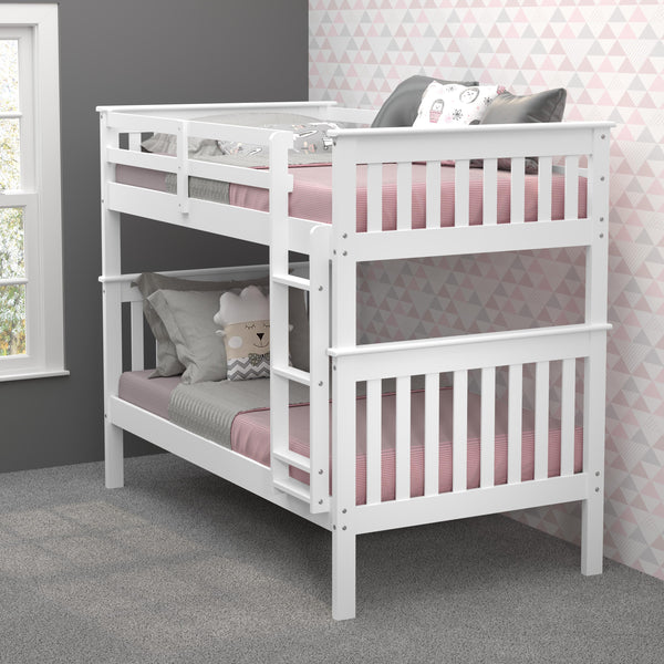 Donco Trading Company Kids Beds Bunk Bed 120-3-TTWH IMAGE 1