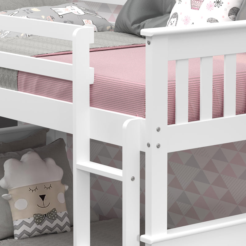 Donco Trading Company Kids Beds Bunk Bed 120-3-TTWH IMAGE 5