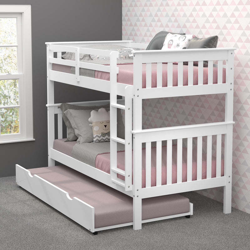 Donco Trading Company Kids Beds Bunk Bed 120-3-TTWH_503-W IMAGE 3