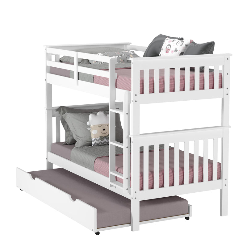 Donco Trading Company Kids Beds Bunk Bed 120-3-TTWH_503-W IMAGE 7