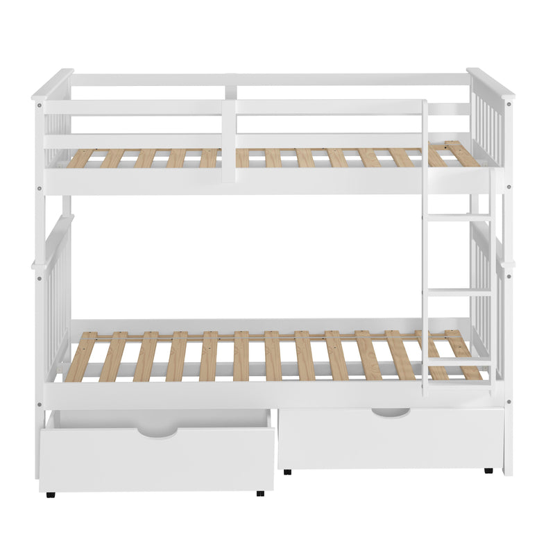 Donco Trading Company Kids Beds Bunk Bed 120-3-TTWH_505-W IMAGE 6