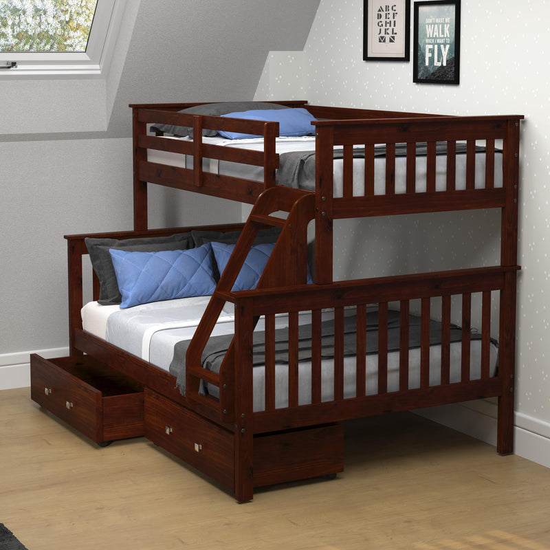 Donco Trading Company Kids Beds Bunk Bed 122-3-TFCP_505-CP IMAGE 3