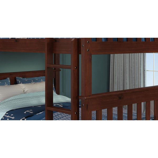 Donco Trading Company Kids Beds Bunk Bed 123-3-FFCP IMAGE 1