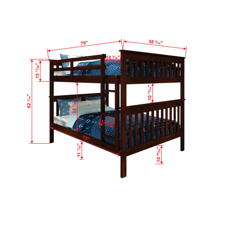 Donco Trading Company Kids Beds Bunk Bed 123-3-FFCP IMAGE 4