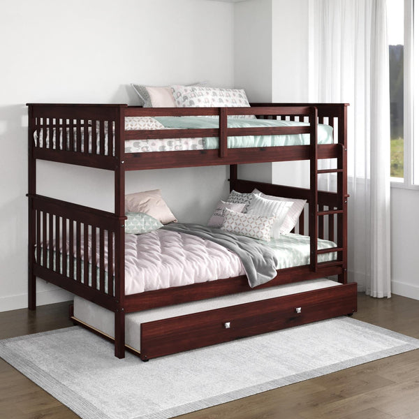 Donco Trading Company Kids Beds Bunk Bed 123-3-FFCP_503-CP IMAGE 1