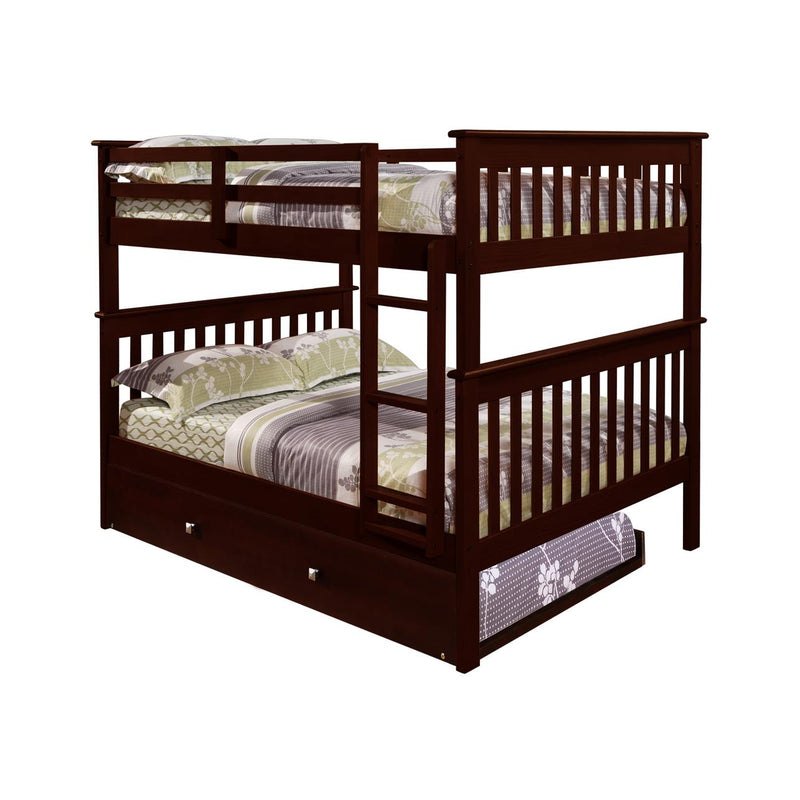 Donco Trading Company Kids Beds Bunk Bed 123-3-FFCP_503-CP IMAGE 2