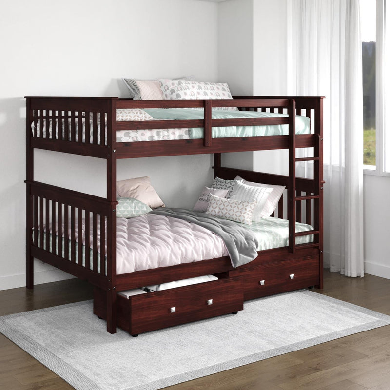 Donco Trading Company Kids Beds Bunk Bed 123-3-FFCP_505-CP IMAGE 1