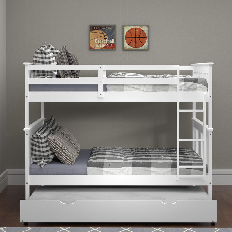 Donco Trading Company Kids Beds Bunk Bed 123-3-FFW_503-W IMAGE 2