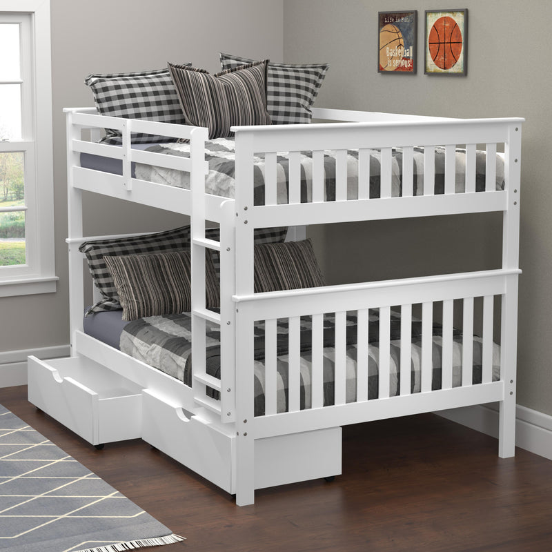 Donco Trading Company Kids Beds Bunk Bed 123-3-FFW_505-W IMAGE 3